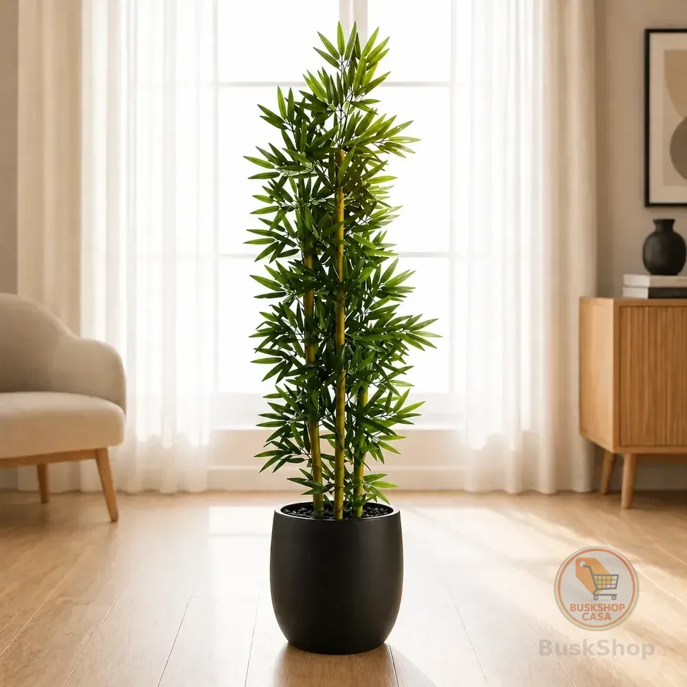 Planta Artificial Arvore Bambu Da Sorte Real Toque Verde