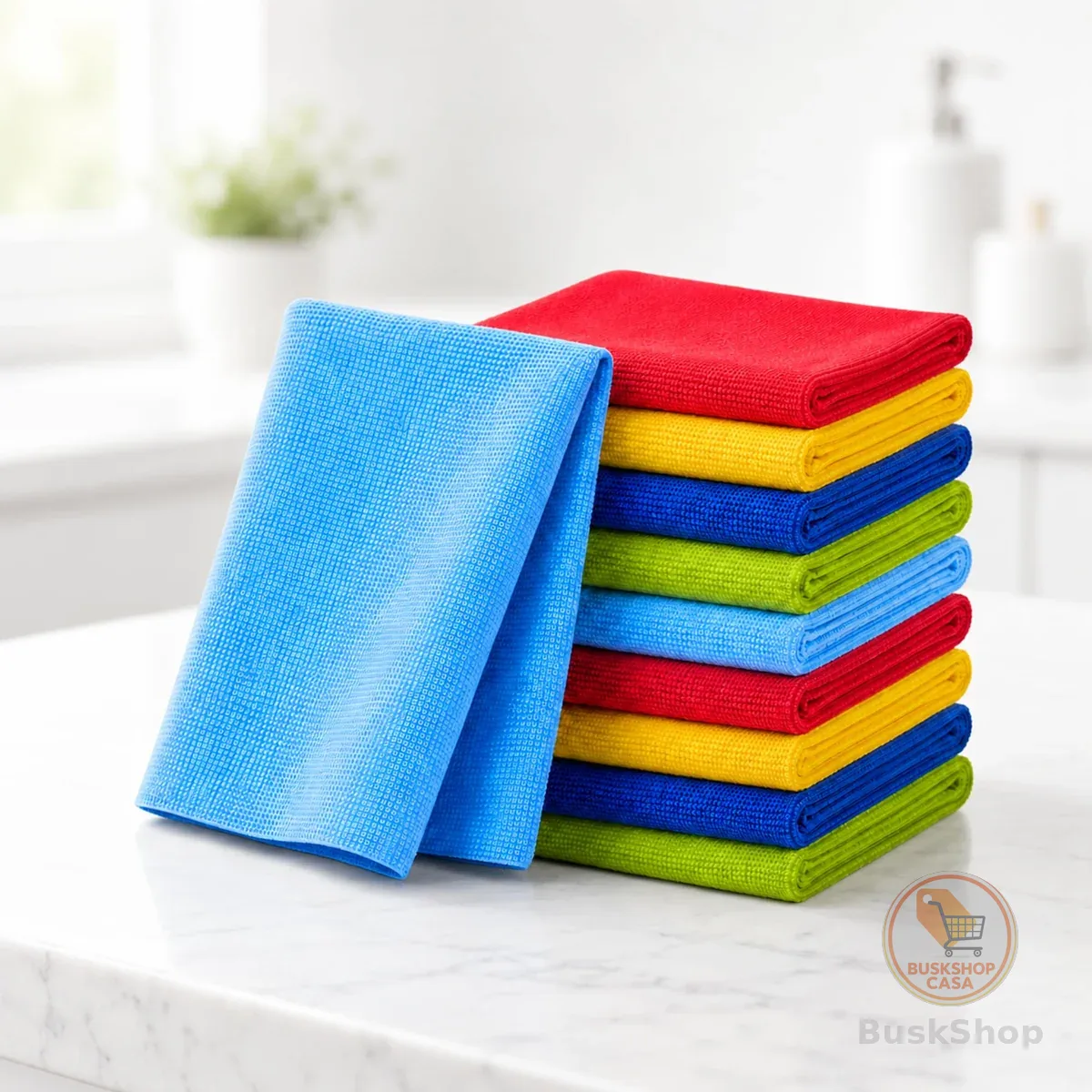 Kit 10 Panos Microfibra 30x30cm Anti-risco Casa Carro Vidros Cores Variadas
