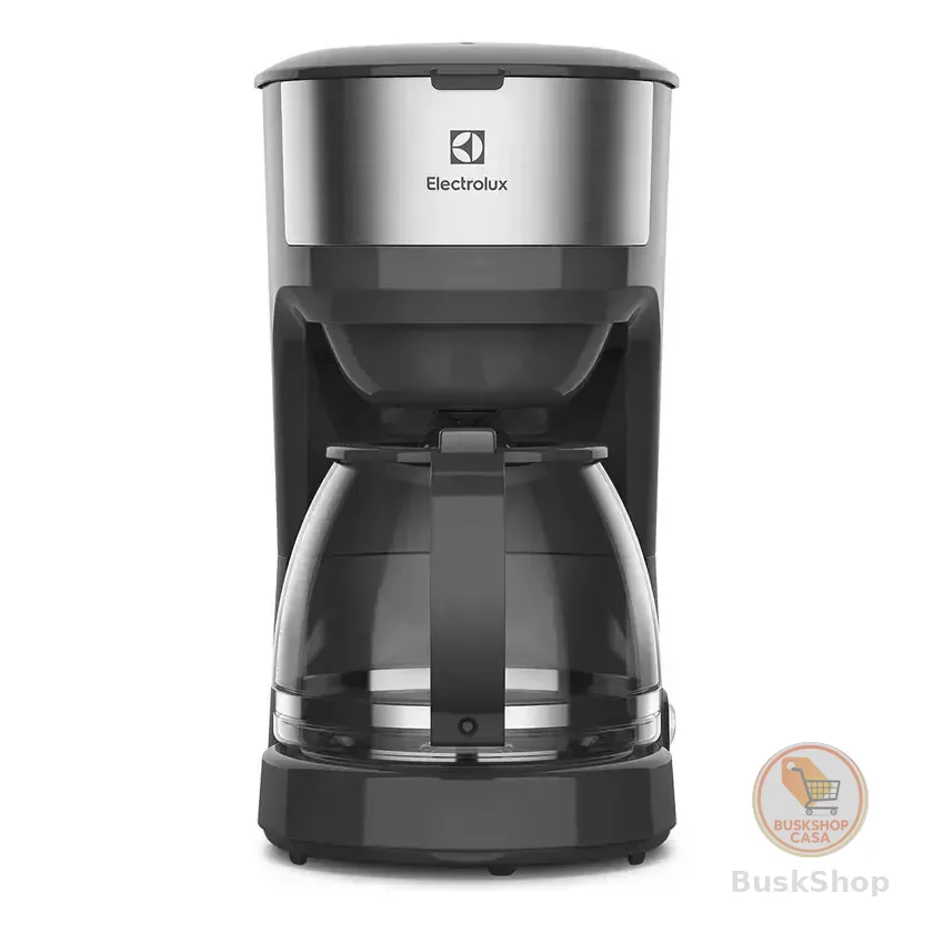 Cafeteira Elétrica Ecm20 30 Xícaras Efficient Função Manter Aquecido Cor Inox Preta Electrolux Aço Inoxidável 220v