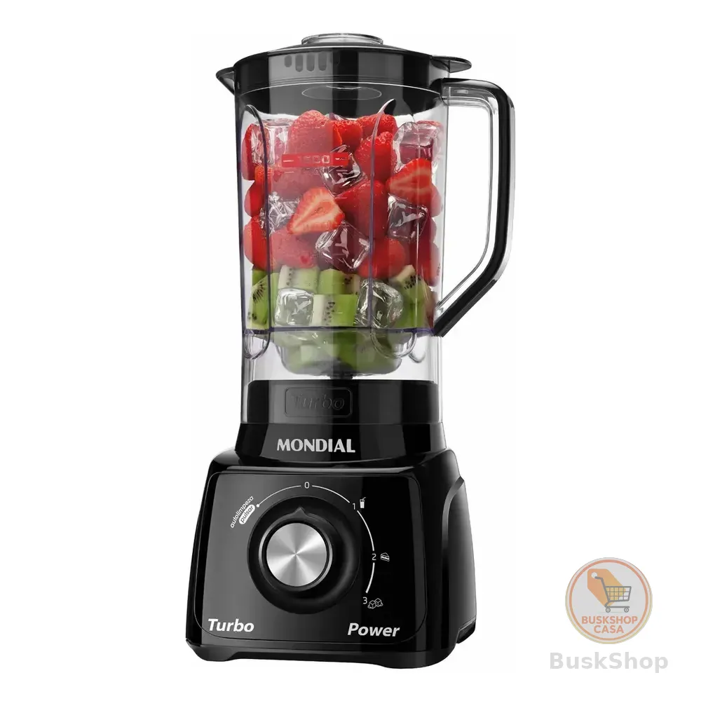Liquidificador Turbo Power Mondial 550w - L-99 Fb Preto 220v