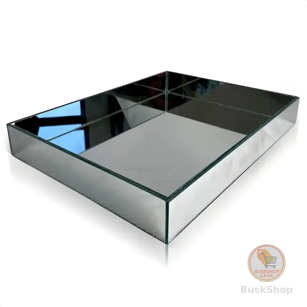 Bandeja Espelhada De Mesa Para Sala Jantar 30x20