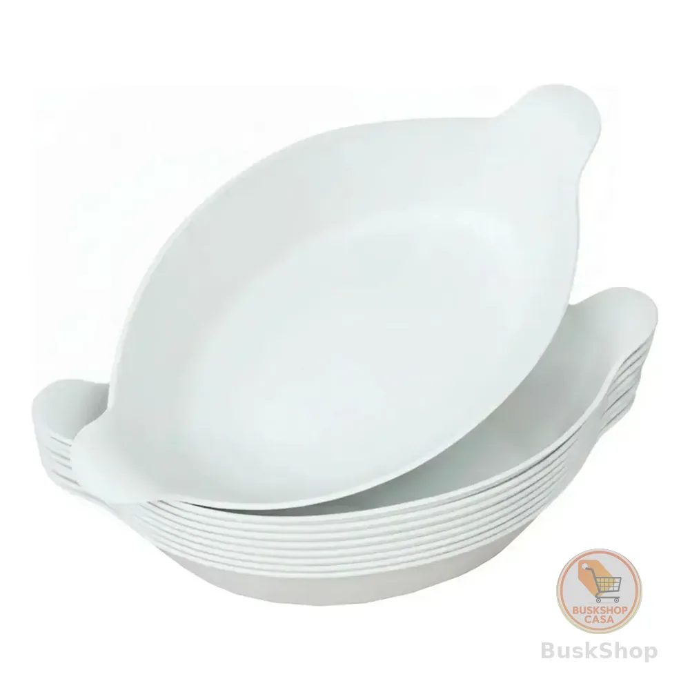 Kit 20 Petisqueira Barquinha Canoa Petiscos Churrasco Festa Branco