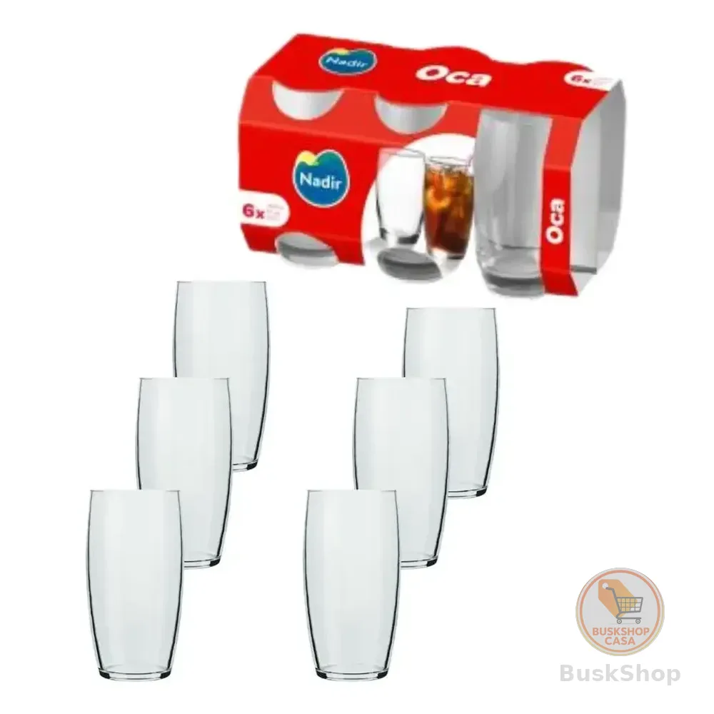 Jogo De Copo Oca 300ml 6pçs - Nadir Figueiredo Cor Cristalino