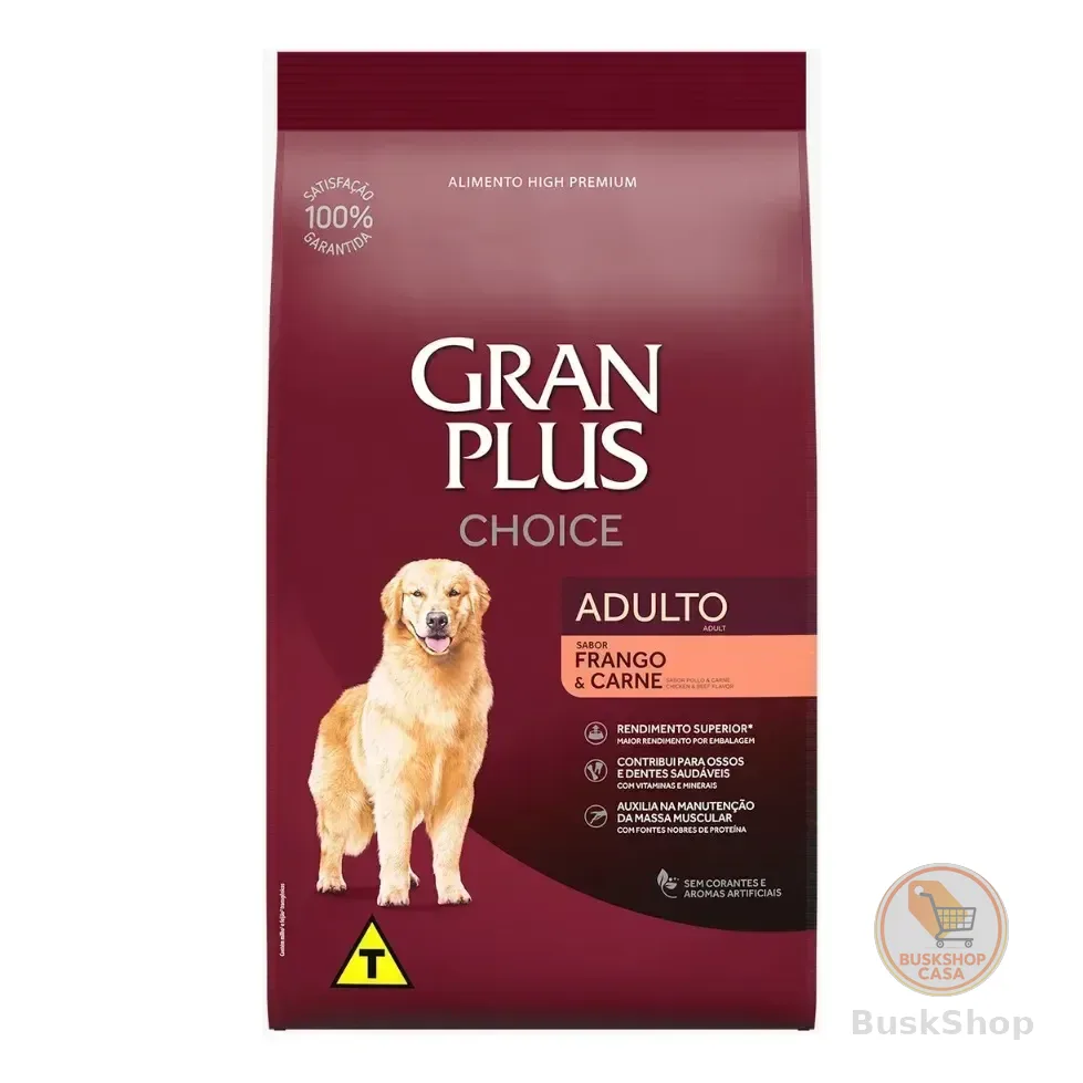 Ração Gran Plus Choice Cães Adultos Frango E Carne 10,1kg