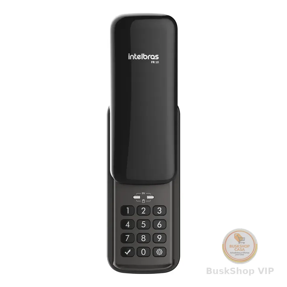 Fechadura Digital De Sobrepor Com Senha Fr 10 Preto Intelbras
