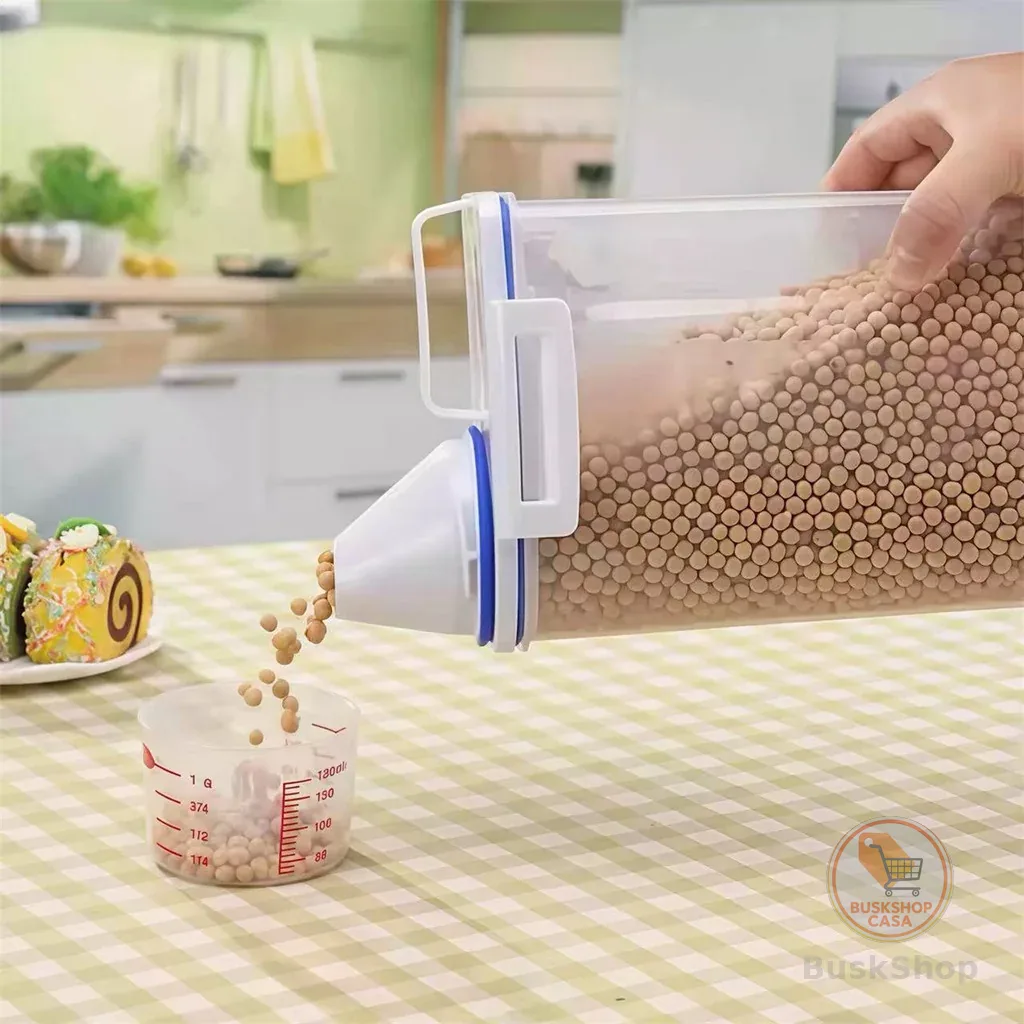 Pote Hermético Multiuso para Ração Pet e Alimentos – Conserva Ração de Cães, Gatos, Pássaros, Cereais e Macarrão