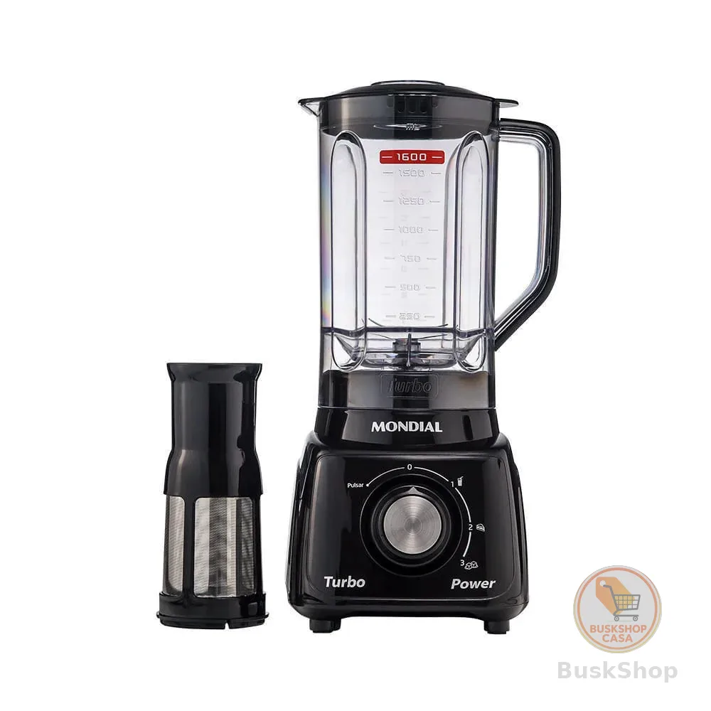 Liquidificador Mondial Turbo Power L-99 FB Preto - 220V