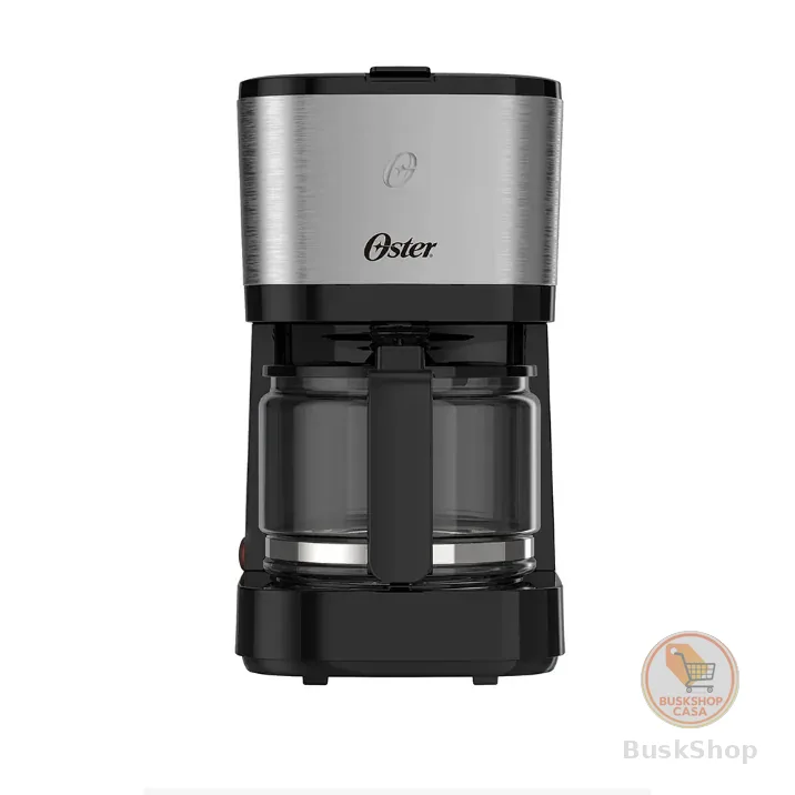 Cafeteira Elétrica Oster Compacta Inox OCAF300 19 Xicaras Filtro Permanente Jarra Vidro 600w