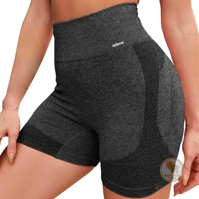 Short Selene Levanta Bumbum Sem Costura Sem Transparência