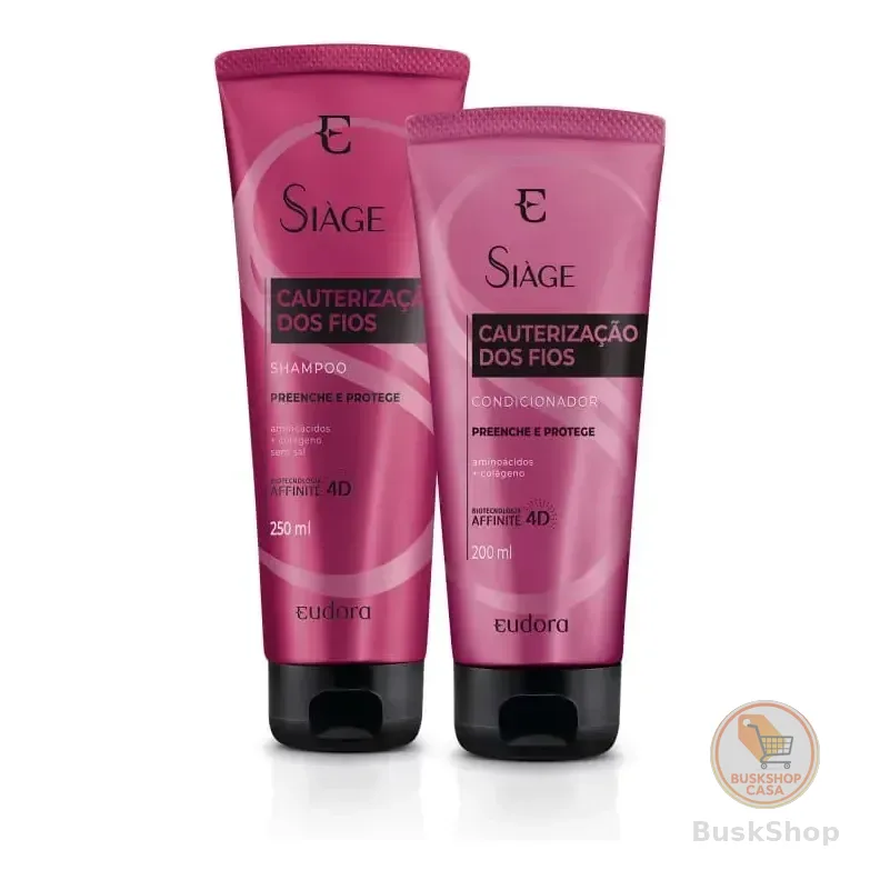 Kit Eudora Siage Cauterizacao Dos Fios Shampoo+condicionador