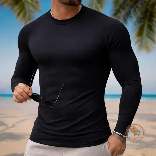 Camisa Manga Longa Uv 50 Proteção Mascunino Sol Segunda Pele