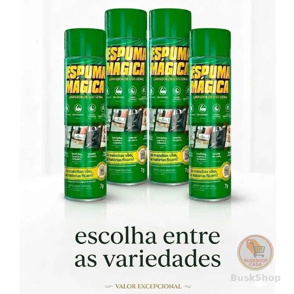 Espuma Magica Limpador Instantâneo De Uso Geral 400ml - Escolha a Variedade