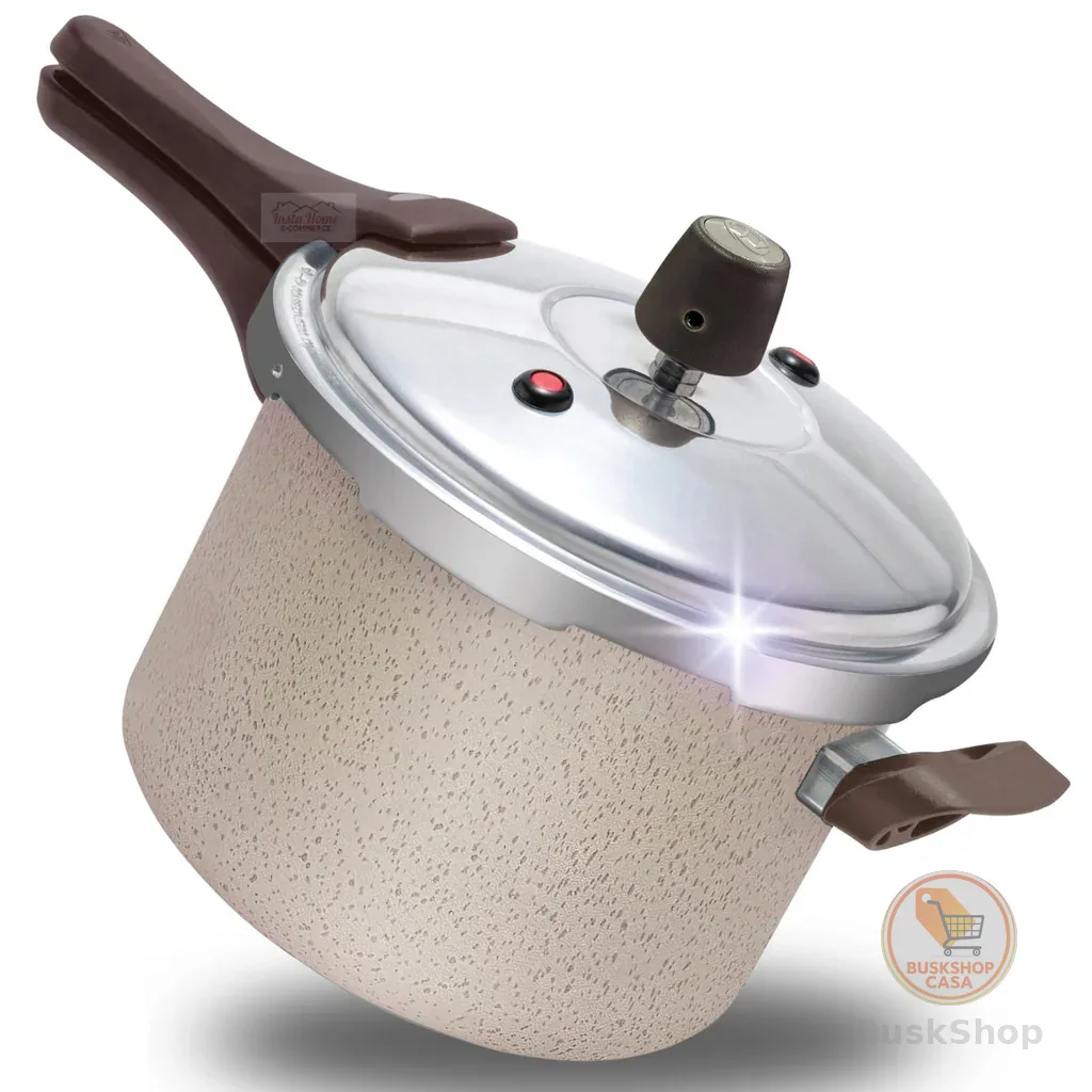 Panela de Pressão 4,5 Lt antiaderente teflon 6 Camadas Fechamento Externo