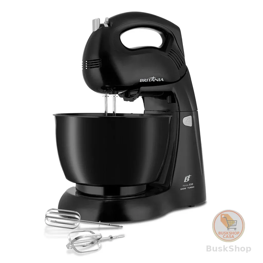 Batedeira Britânia Pérola 550 500W 4 velocidades + Turbo 4,3L