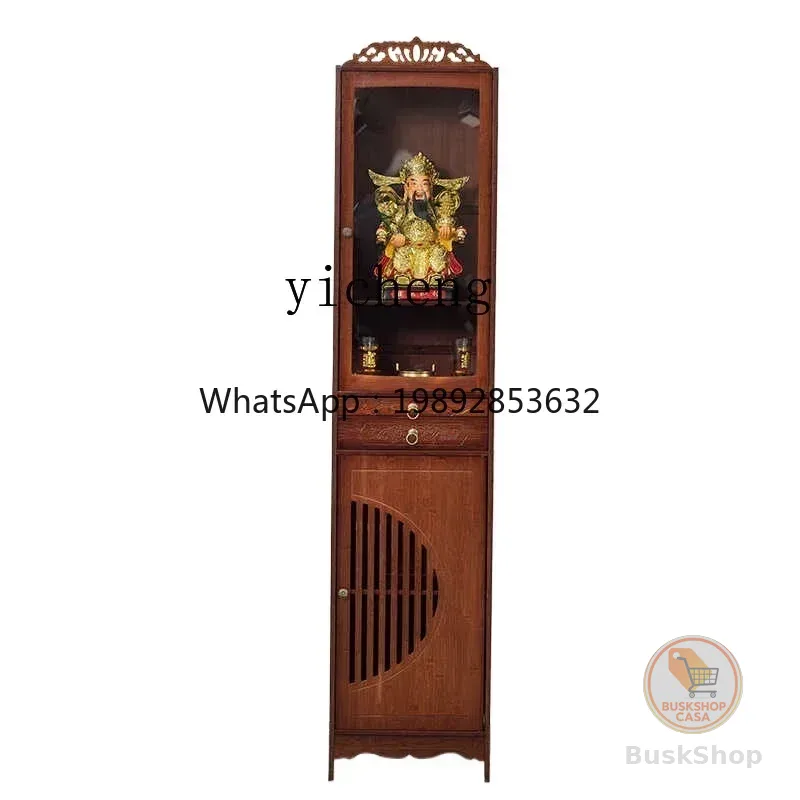 Novo altar vertical estilo chinês V1 para o Deus da Riqueza, mesa de ofertas para casa, estilo moderno.