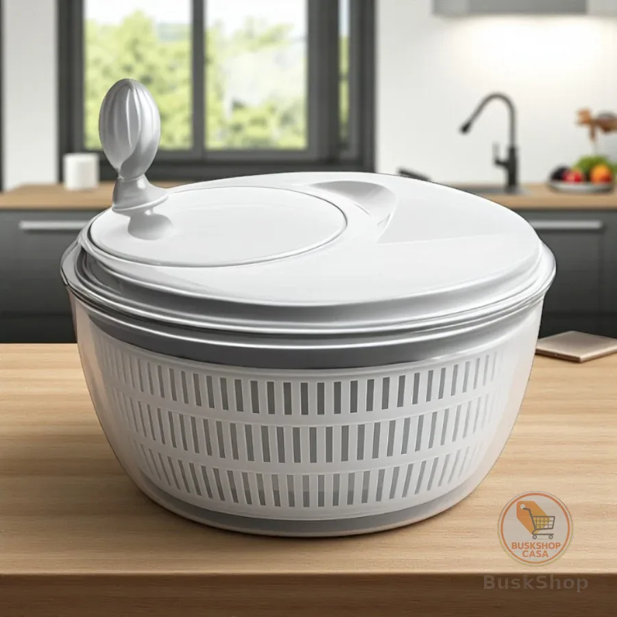 Centrífuga Manual para Salada 4L – Secador de Verduras Prático