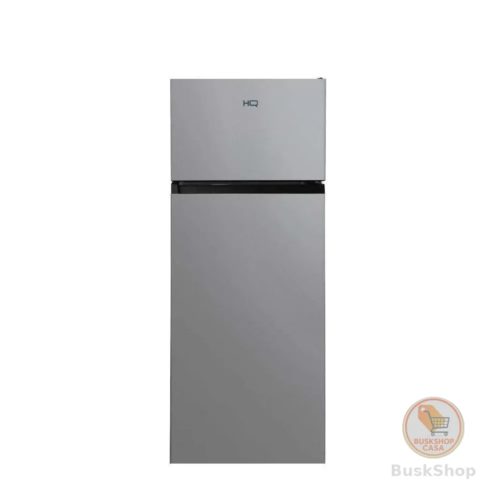 Geladeira Refrigerador HQ 230 Litros Duplex Defrost, Baixo Consumo A+++ Preto/Cinza HQ-230RDFS