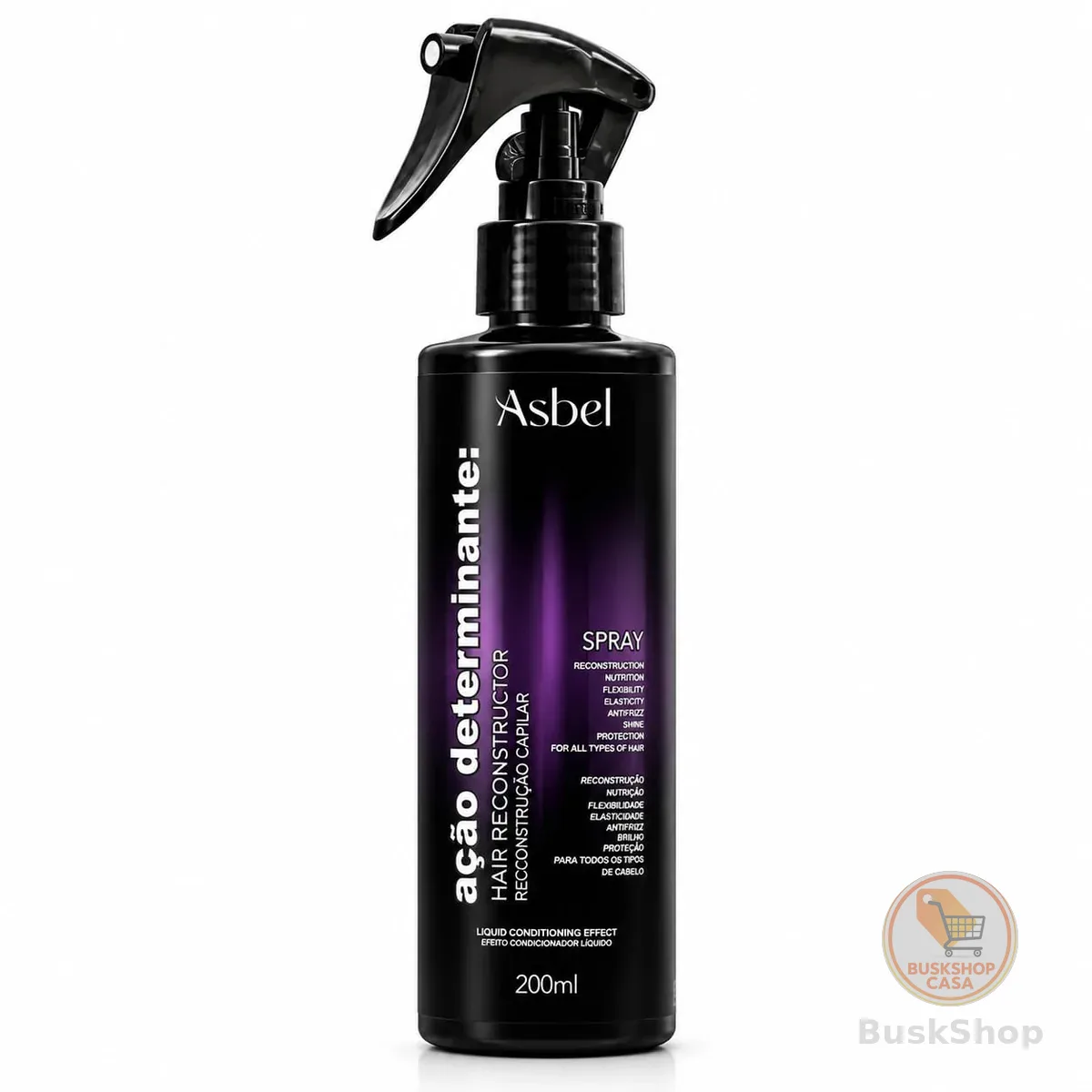 Asbel Spray Protetor Térmico Ação Determinante 200ml-Antifrizz e selagem