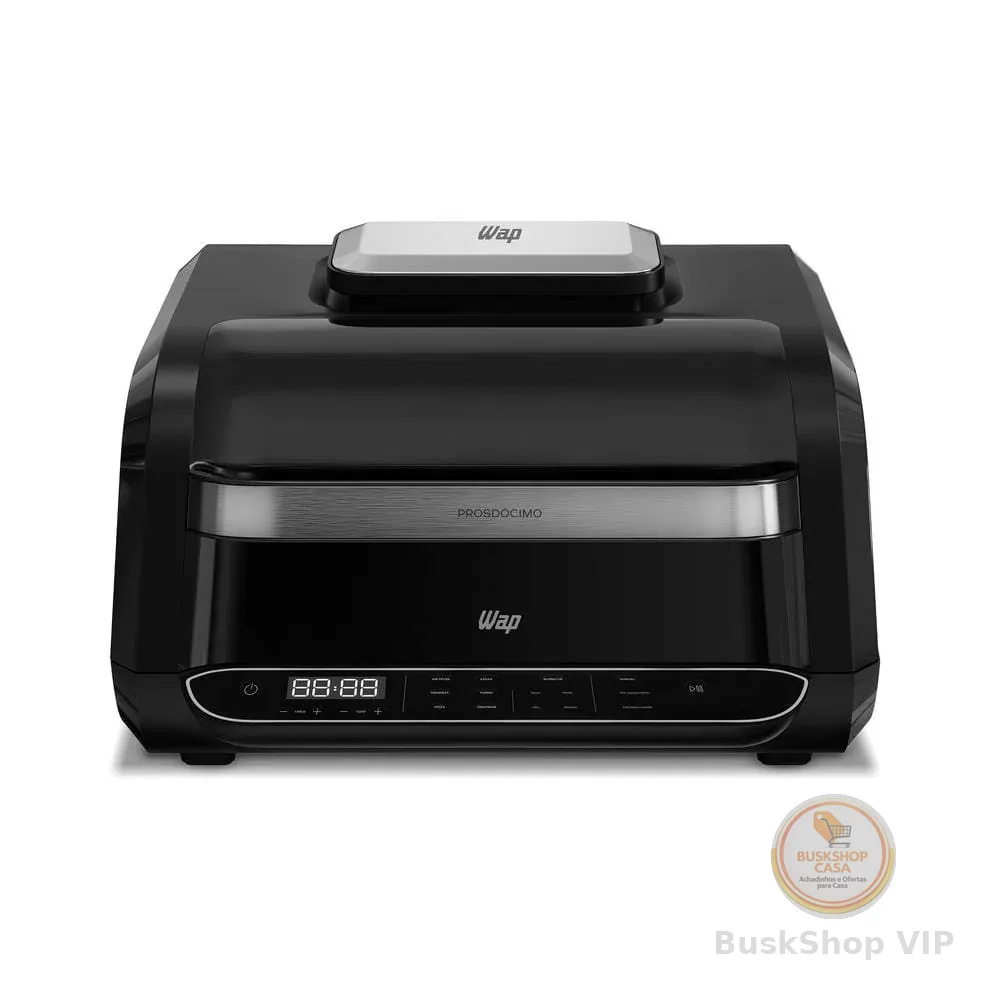 Fritadeira Elétrica Airfry Prosdocimo Barbecue Heat Digital WC AB1030 6,6L 1700W Função Churrasco Wap