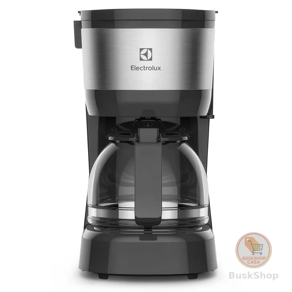 Cafeteira Elétrica Electrolux 15 Xícaras Efficient com Filtro Permanente Removível Cor Inox Preta (ECM10)