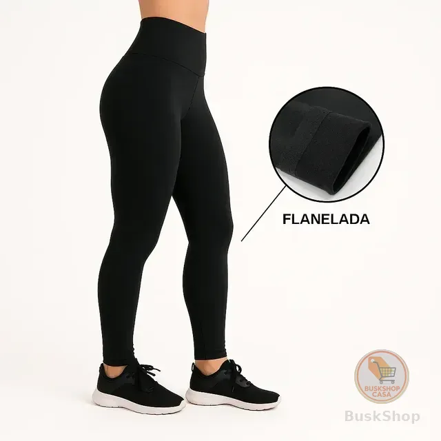 Calca Feminina Termica Forrada Legging Aveludada Frio Grossa