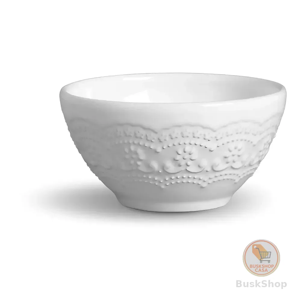 Conjunto Com 6 Bowl Madeleine 367ml Branco Porto Brasil Cerâmica