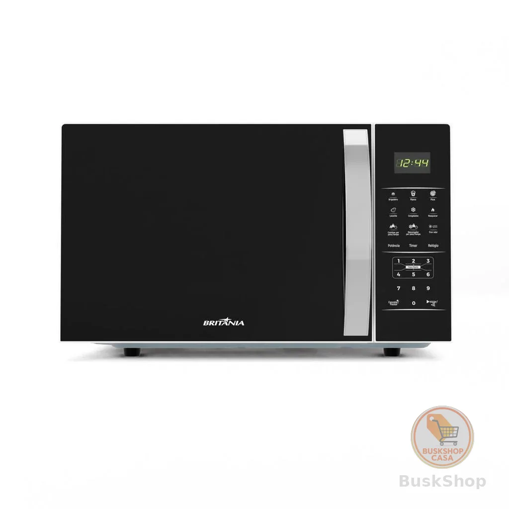 Micro-ondas Britânia 28L Espelhado Pintura Limpa Fácil BMO30