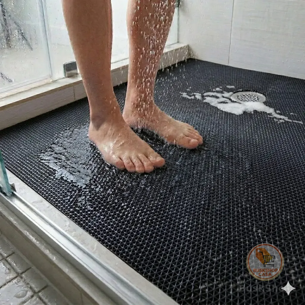 Tapete Antiderrapante De Luxo para Box, Banheiros, Lavandarias e Parte Externa Segurança no Banho
