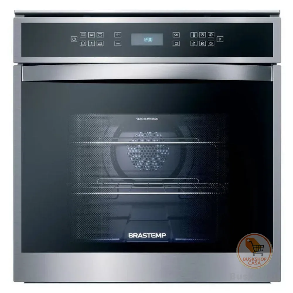 Forno Elétrico de Embutir Brastemp BOT84ARBNA 84 Litros Inox