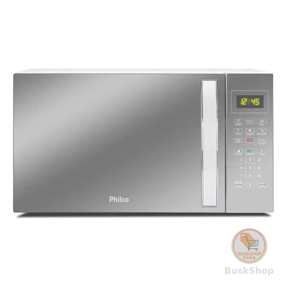 Micro-ondas 33l Philco Espelhado/branco 1400w 127v Pmo38e