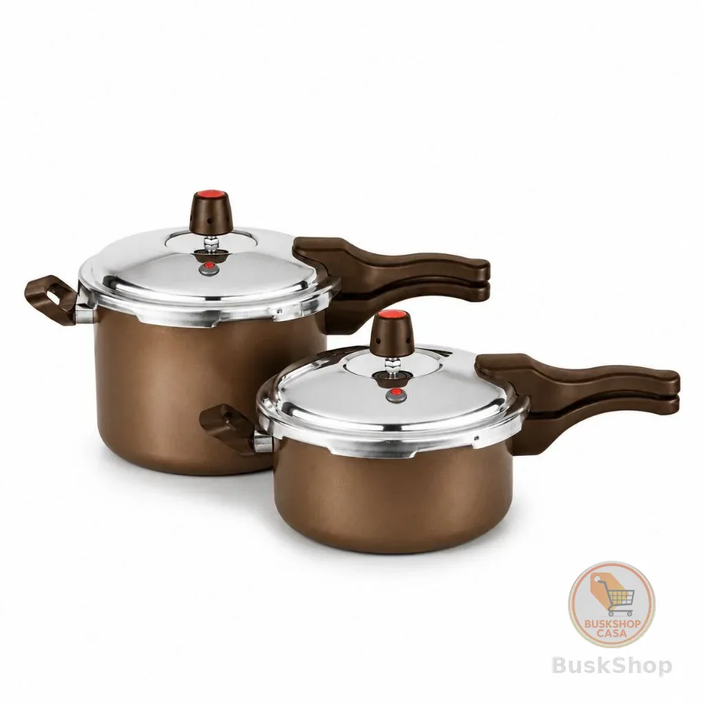 Panelas De Pressão Kit com 2 Unidades 4,5 Litros E 3 Litros Antiaderente