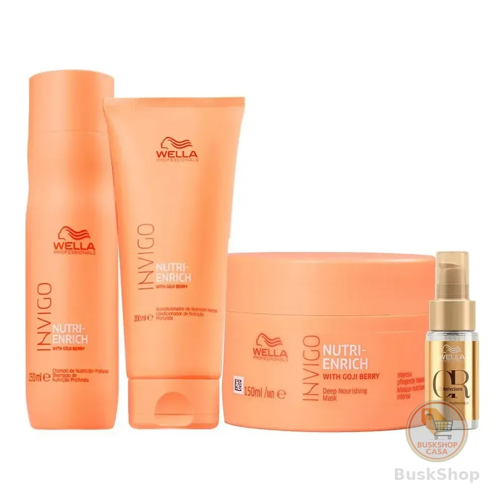 Kit Wella Pro Invigo Enrich Oil - 4 Produtos