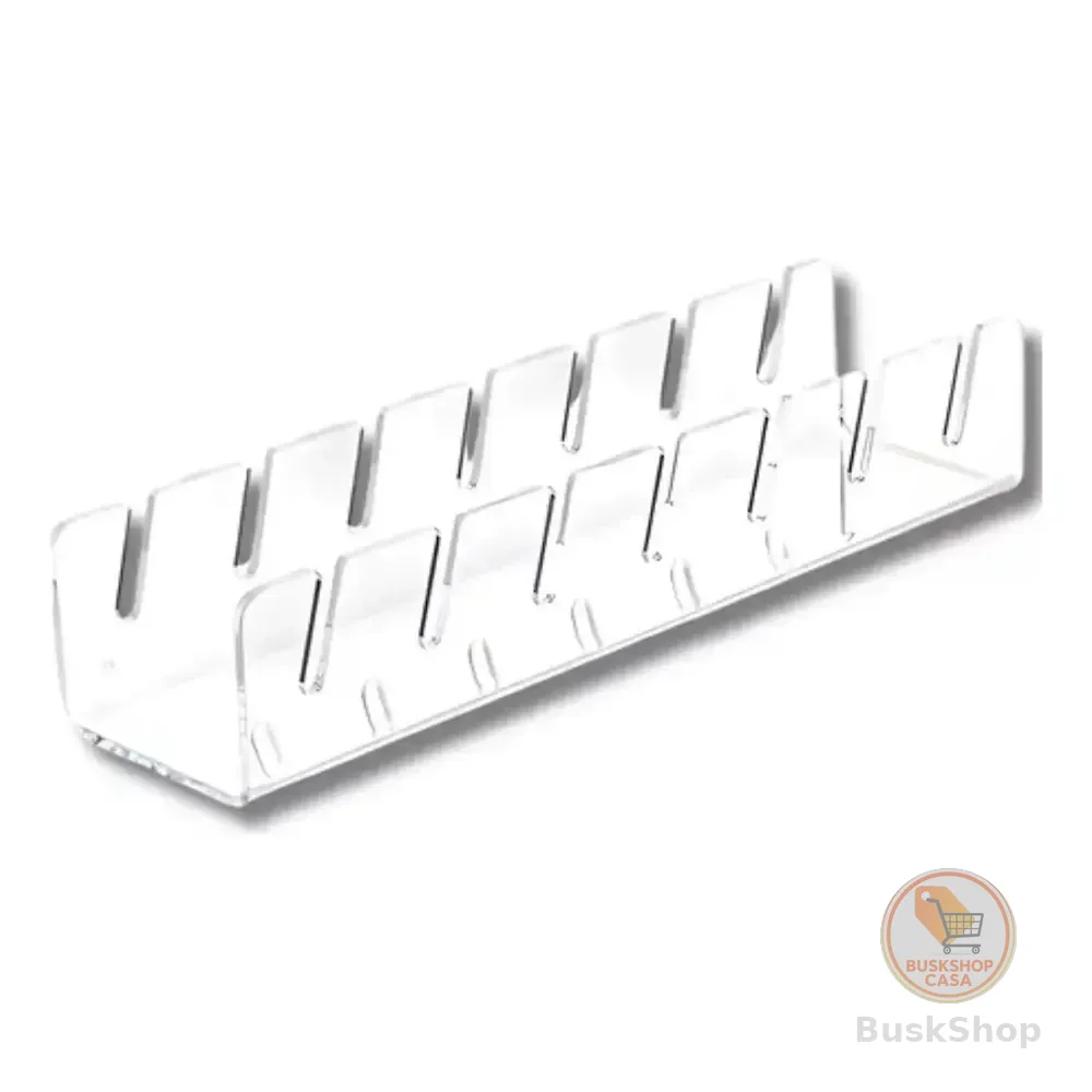 Suporte Organizador De Bonés Slim Em Acrílico 3mm Expositor Cor Transparente
