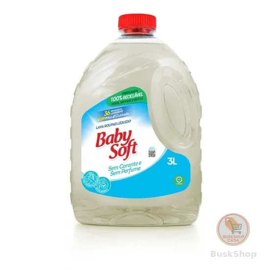 Lava Roupas Hipoalergênico Baby Soft Max Cuidado - 3L