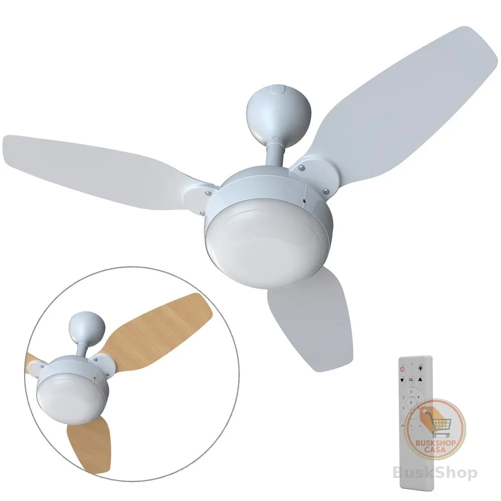 Ventilador de teto 3 pás Inverter dupla face com controle remoto - Legacy Ventisol