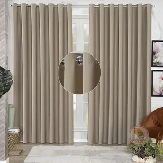 Cortina Blackout Tecido Grosso 2,80x2,30 Porta Sala Quarto