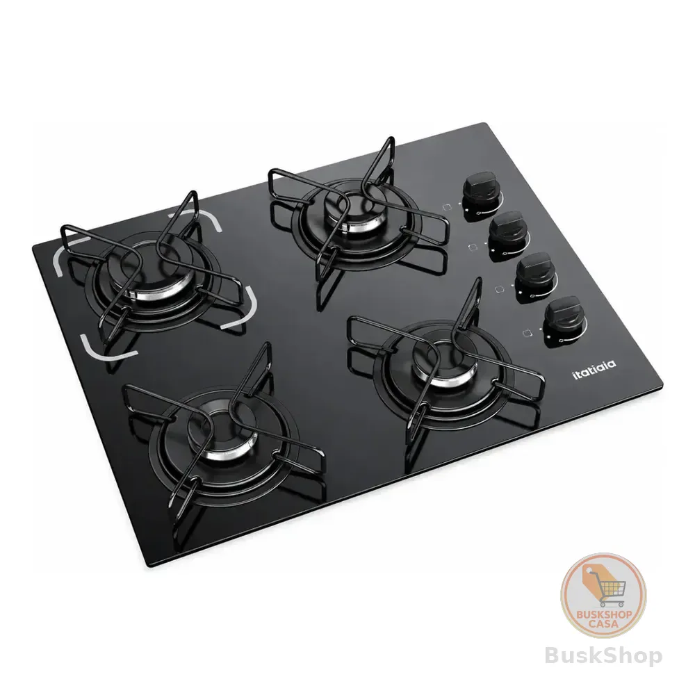 Cooktop Itatiaia Essencial 4 Bocas Cor Preto 127/220v