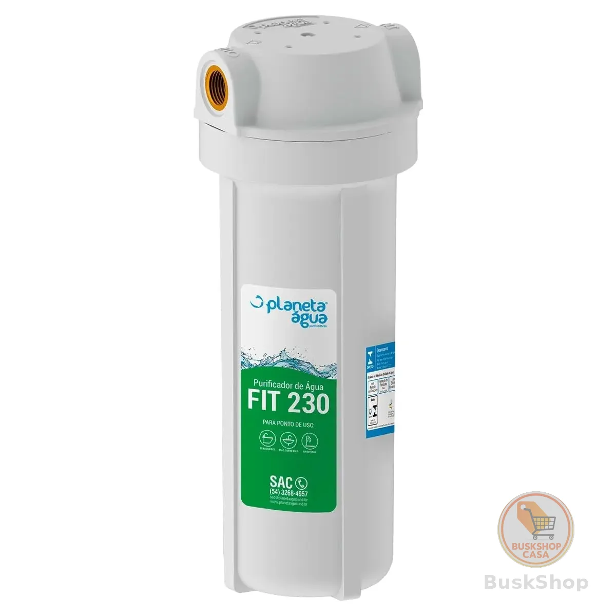 PURIFICADOR FIT 230 9.3/4 POL ROSCA 3/4 BRANCO
