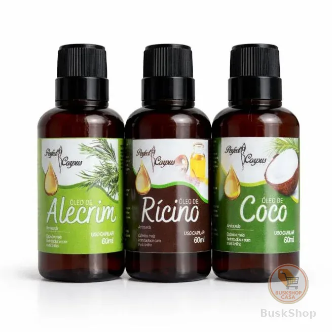 Kit de Óleo Capilar Cronograma Terapia Capilar 100% natural 60ml