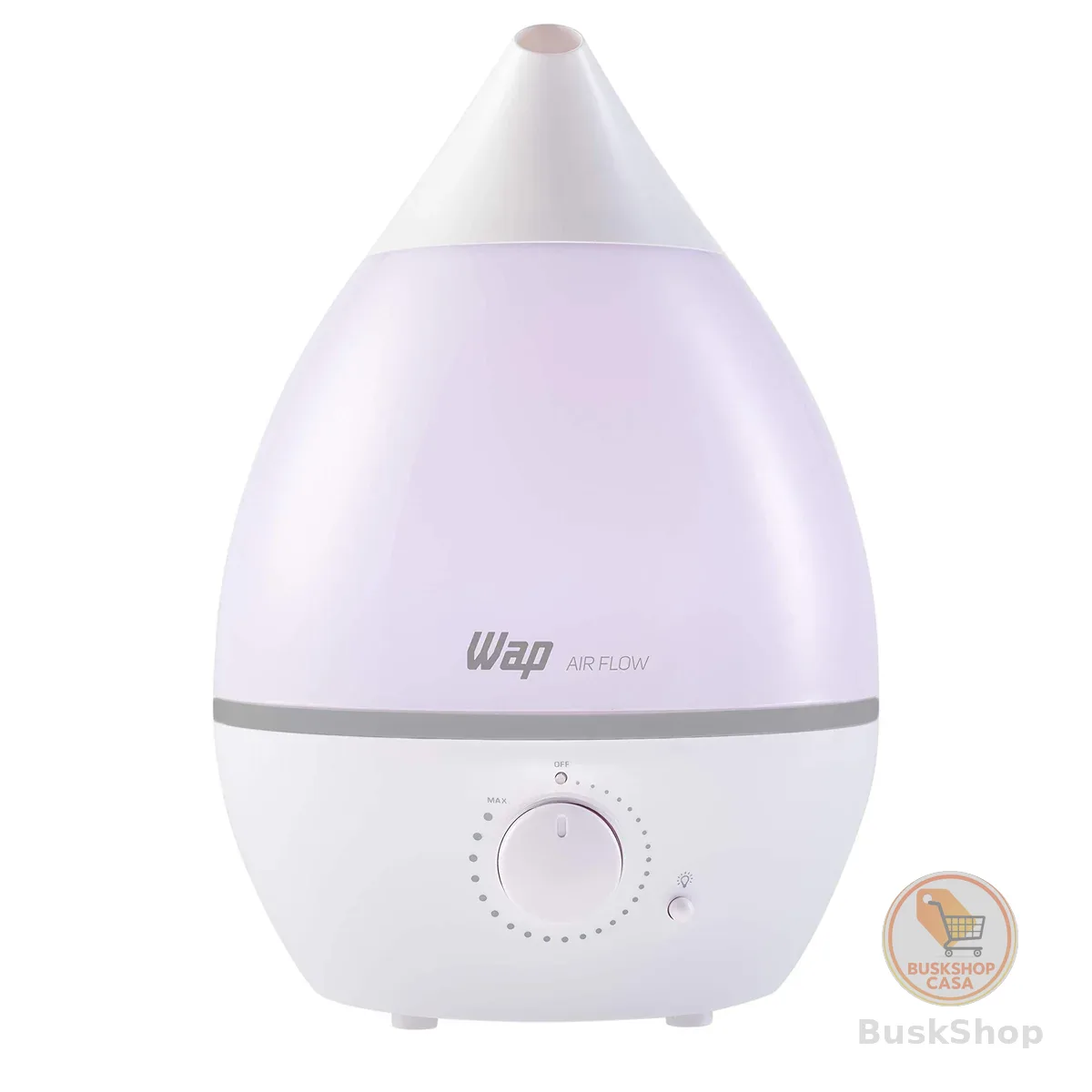 WAP Umidificador de Ar AIR FLOW com Luminária e Difusor de Aromas, 4 Litros, Autonomia de até 12 horas, 20W Bivolt