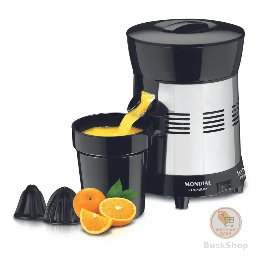 Extrator De Sucos E-10 Turbo Premium Com Potência De 250w Cor Preto E Inox Mondial 127/220v