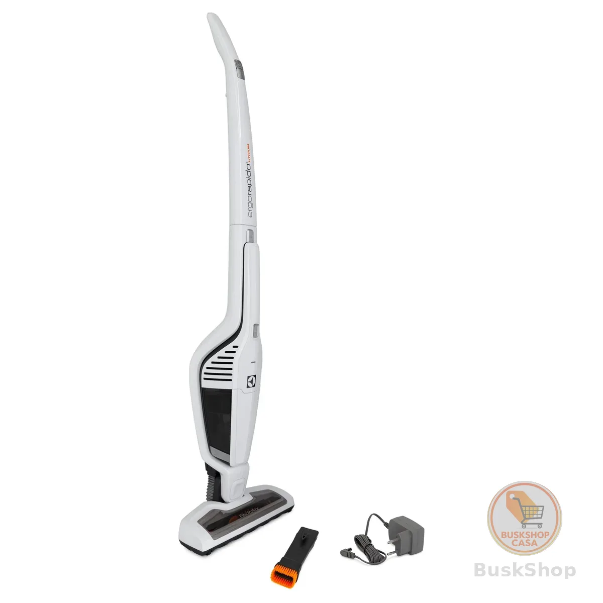 Aspirador de Pó vertical bateria Ergorapido 2 em 1 Electrolux 21min 2 velocidades capacidade 460Ml ERG21 Bivolt Branco