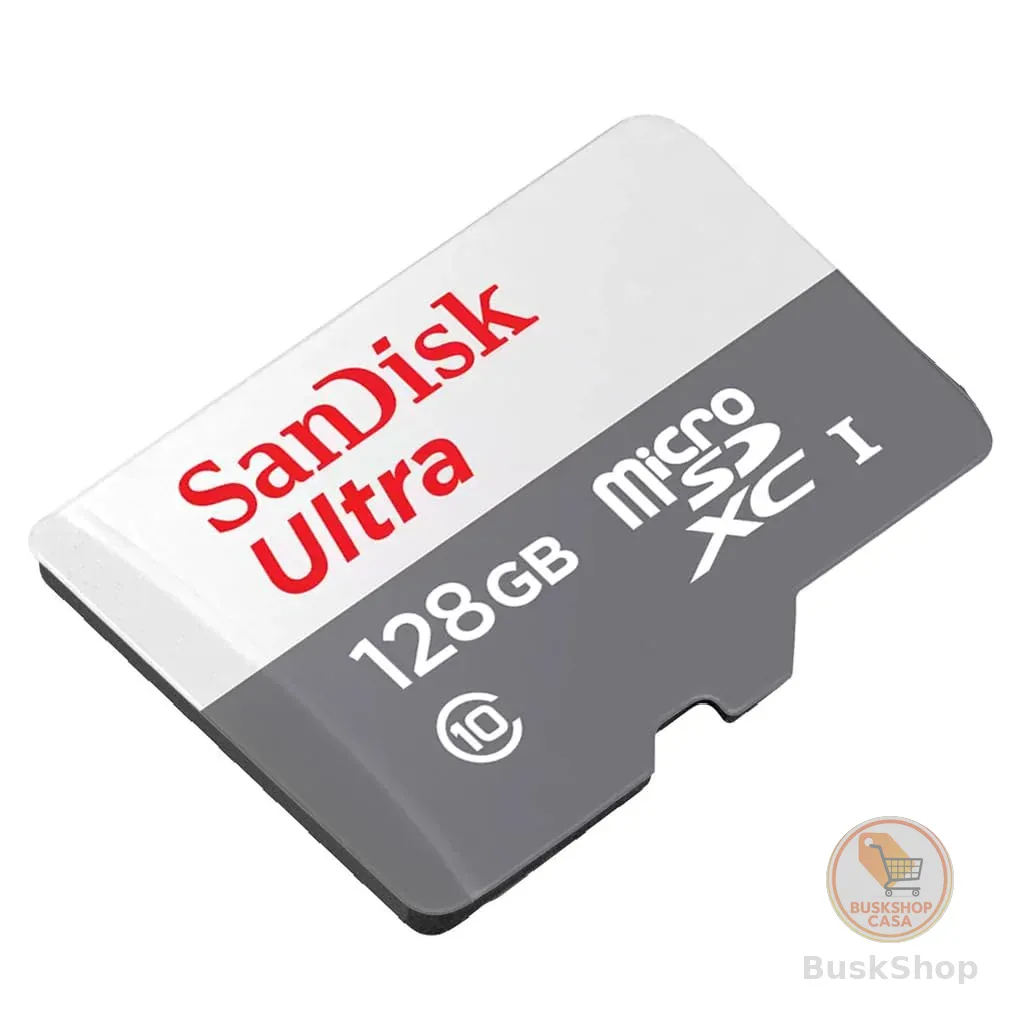 Cartão de Memória Sandisk 128GB Classe 10 SDSDQUNR 128G-GN6TA Micro SD