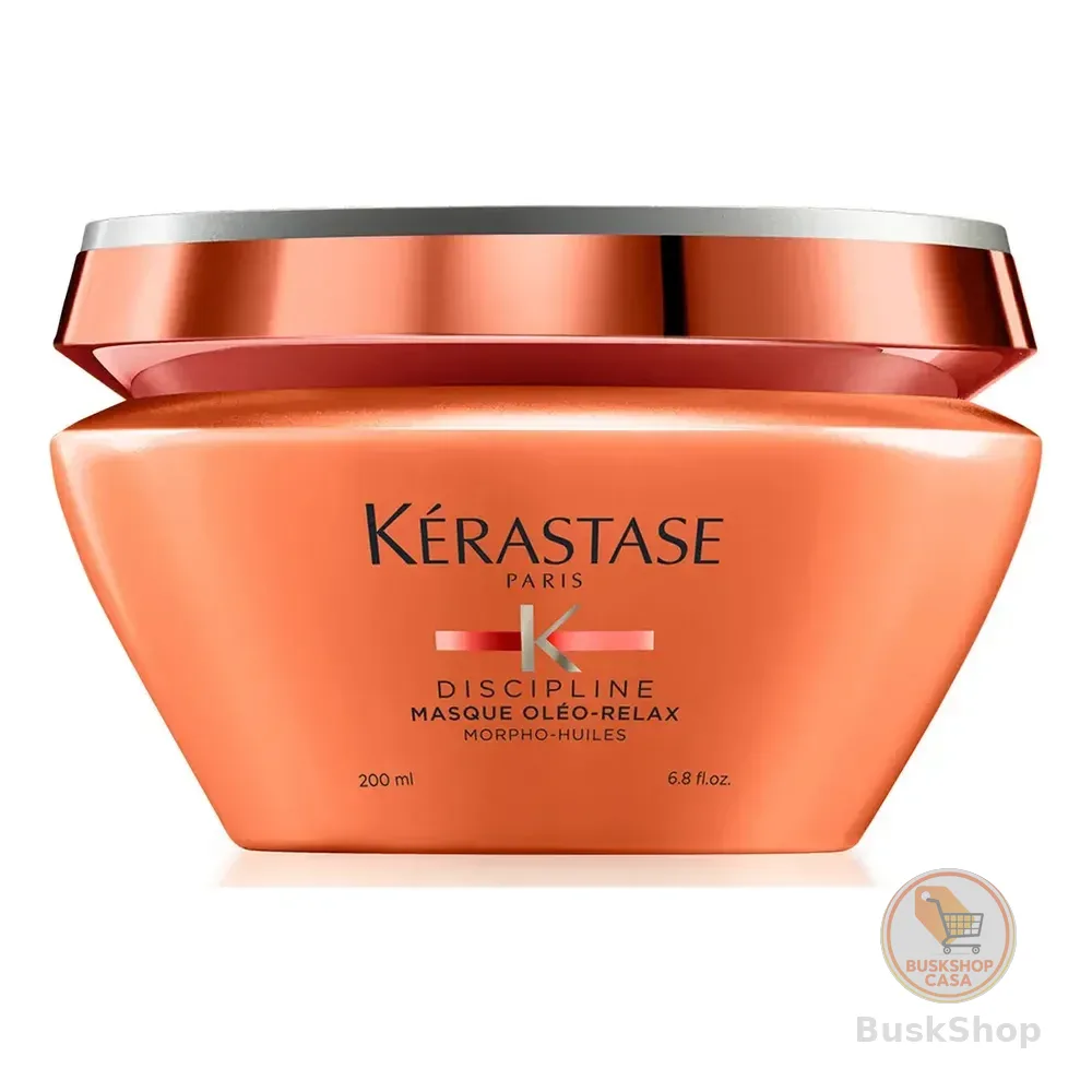 Máscara Capilar De Hidratação Intensa Anti-frizz Com Proteção Térmica Até 230ºc Para Cabelos Secos E Indisciplinados, Discipline Oléo-relax, Kérastase 200ml