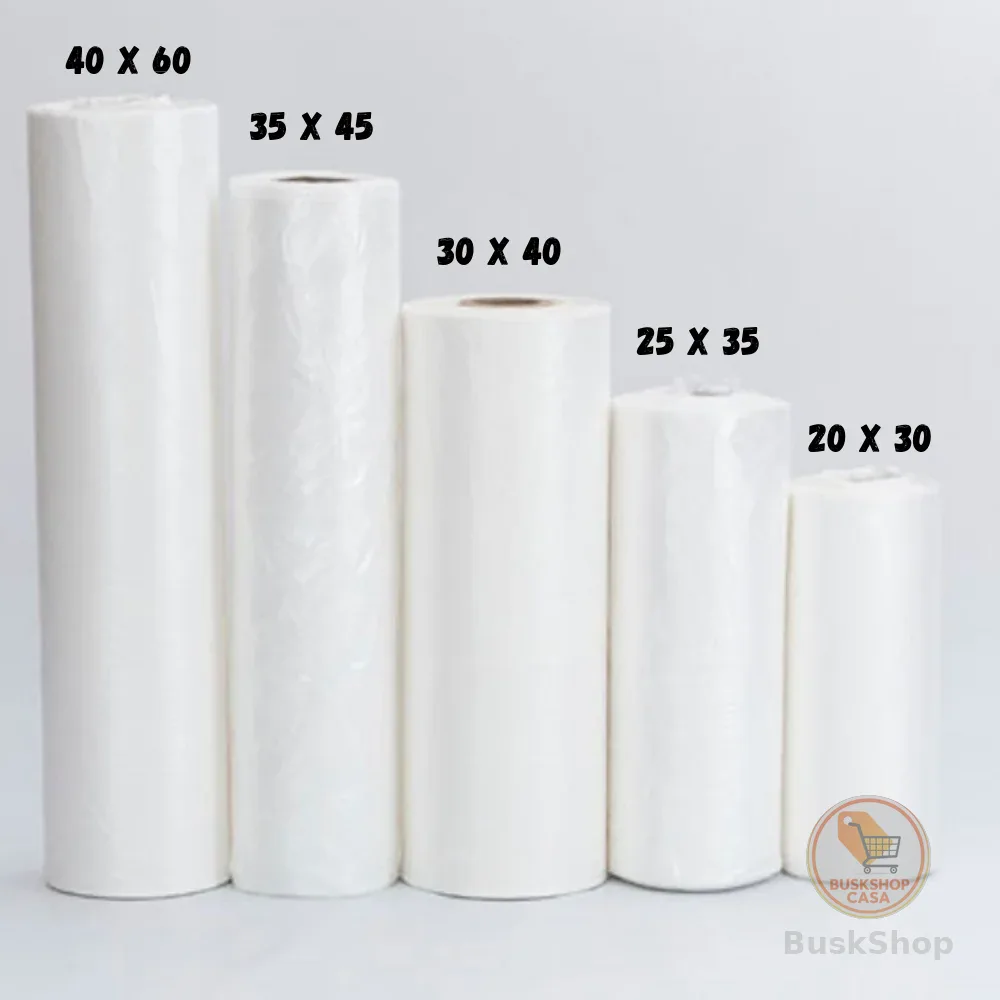 Rolo plástico Bobina Picotada Saco Transparente Super mercado