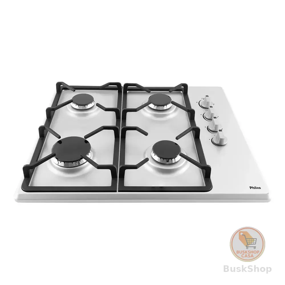 Cooktop Pct04i 4 Bocas A Gás Automático Inox Philco Prateado 127/220v