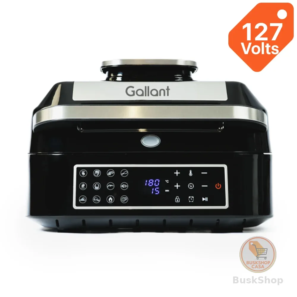 Fritadeira Elétrica Air Fryer 12 Em 1 Barbecue Gallant 6,5L One-Touch GFE06 127V (GFE06BTA-PT127)