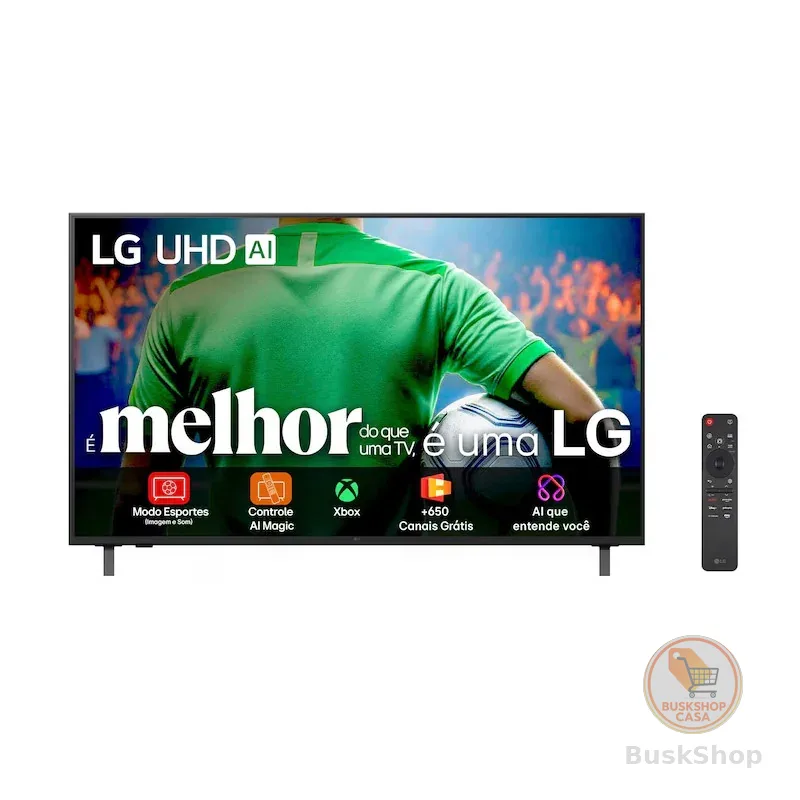 Smart TV LG 50" 4K UHD UA85 AI webOS HDR10 Pro Preta