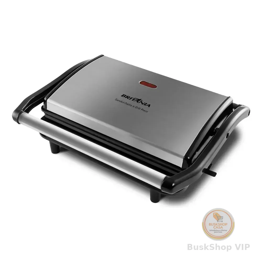 Sanduicheira Elétrica Britânia Press Bgr27i Cor Preto Inox 127v