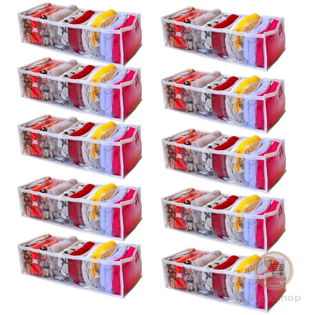 Colmeia organizadora de gaveta transparente kit com 10 und (10x15x35cm) M